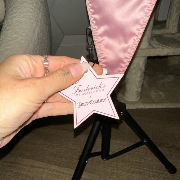 Juicy X Frederick's Satin & Rhinestone G-String - Picture 4 of 8